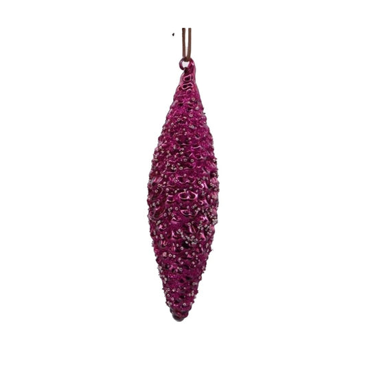 Wine Color Southern Pinecone Ornament - Christmas Place
