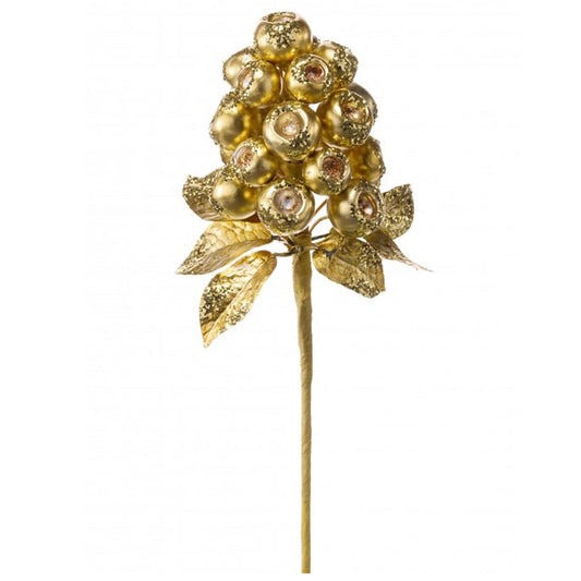 Gold Gilded Berry Spray - Christmas Place