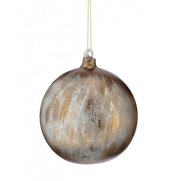 Antique Gold Glass Ball Ornament - Christmas Place