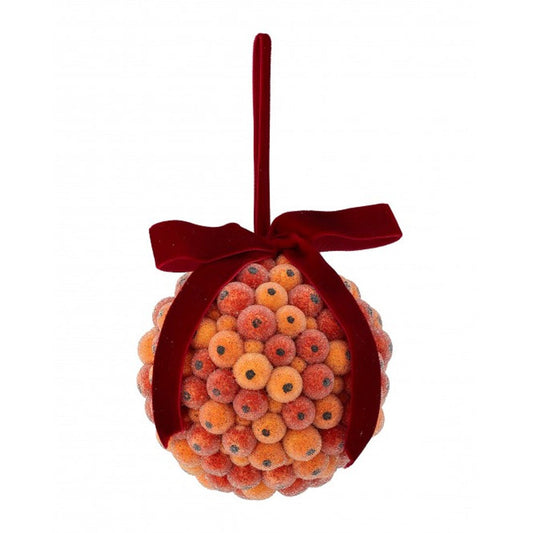 Citrus Beaded Berry Ball Ornament - Christmas Place