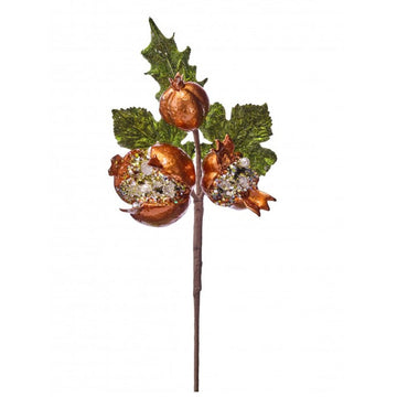 Spice Beaded Pomegranate Spray - Christmas Place
