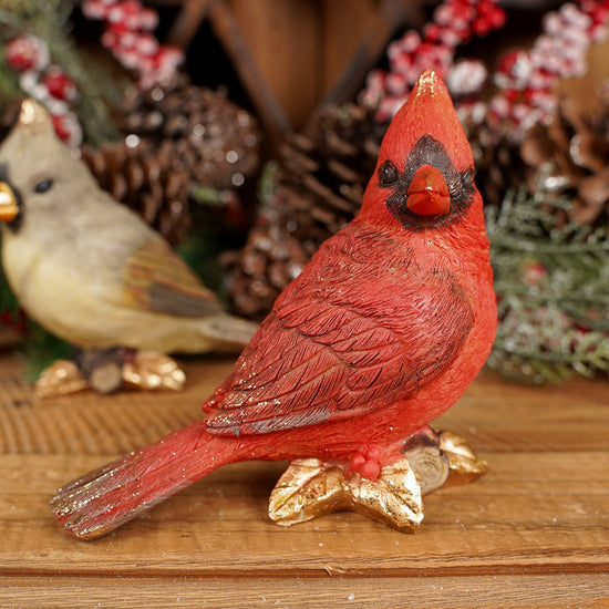 4Inch Cardinal On Branch - Christmas Place