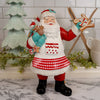 Red White Santa Holding Joy Sign - Christmas Place