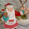 Red White Santa Holding Joy Sign - Christmas Place