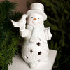 9.7Inch LED Snowman With Dove - Christmas Place