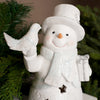 9.7Inch LED Snowman With Dove - Christmas Place
