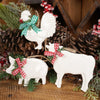 Farm Animal With Bow Ornament