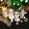 Noble Gems Cat with Candy Cane Ornament