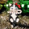 Noble Gems Cat with Candy Cane Ornament