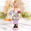 Noble Gems Glass Nutcracker Ornaments Purple and Green - Christmas Place