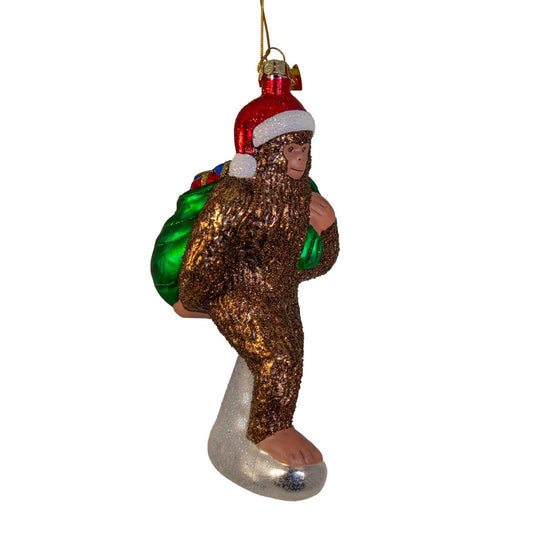 Noble Gems Bigfoot With Gifts Christmas Ornament - Christmas Place