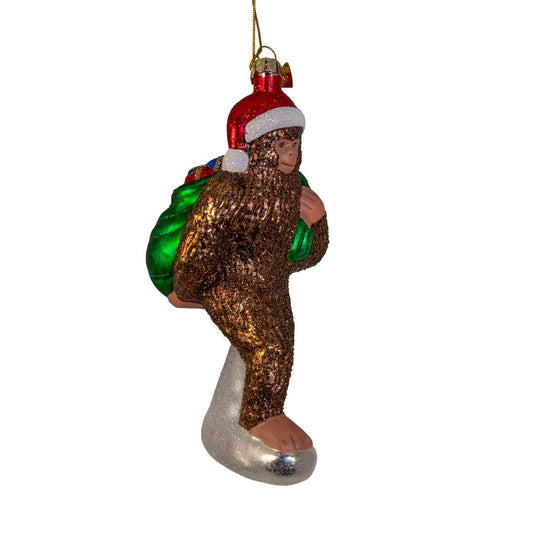 NG Bigfoot With Gifts Ornament - Christmas Place