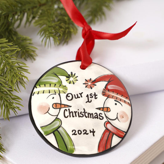 Classic Collection Snowcouple Ornament