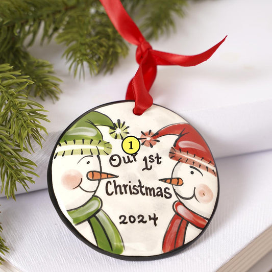 Classic Collection Snowcouple Ornament