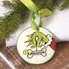 Grinch Hand With Dog Bone Ornament