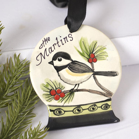 NWC Chickadee Snowglobe - Christmas Place