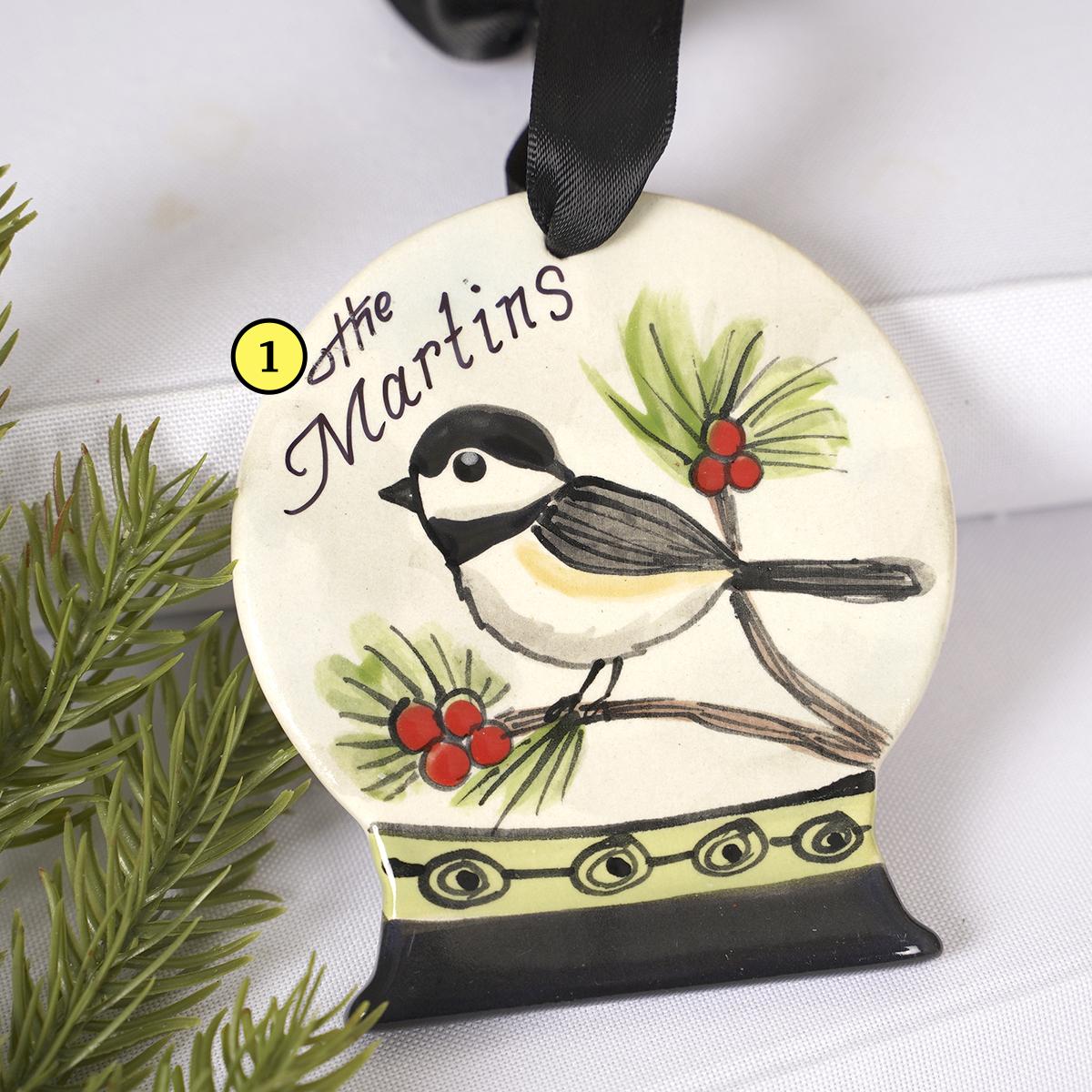 NWC Chickadee Snowglobe - Christmas Place