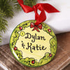 Wreath Bow Green Ornament - Christmas Place