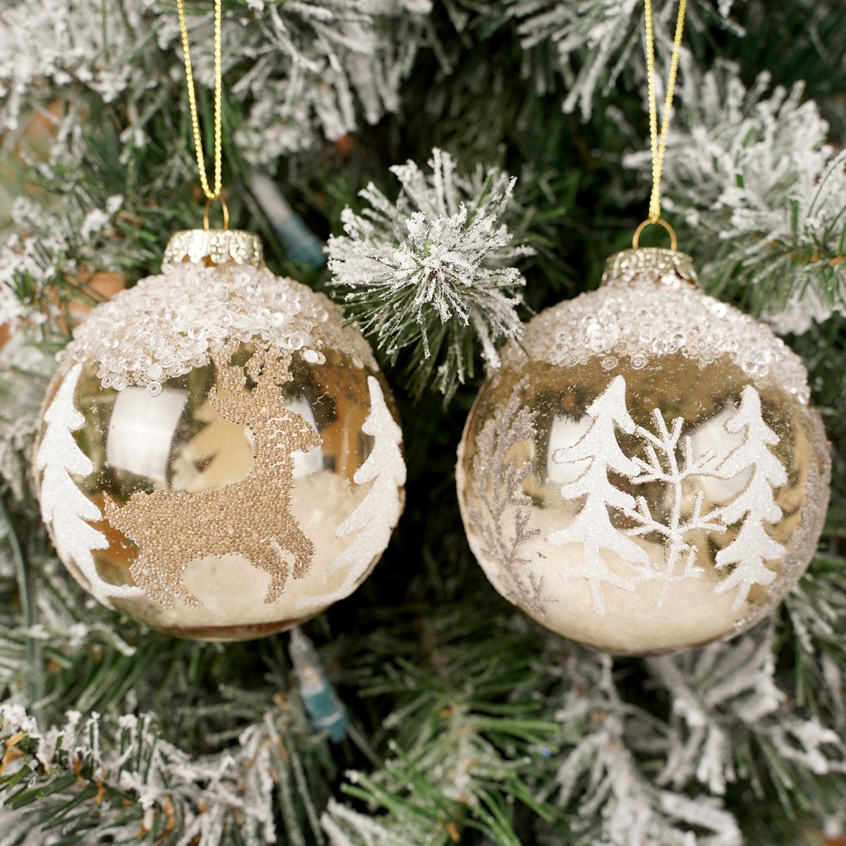 Woodland Ball Christmas Ornament 2 Styles - Christmas Place