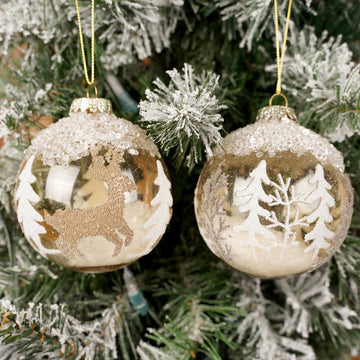 Woodland Ball Christmas Ornament 2 Styles - Christmas Place
