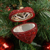 Christmas Red Heart Box Design Christmas Ornament - Christmas Place