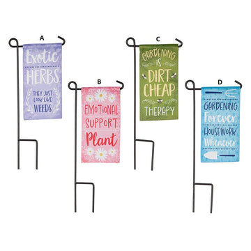 Garden Humor Mini Flag