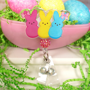 Trio Peeps Badge Reel