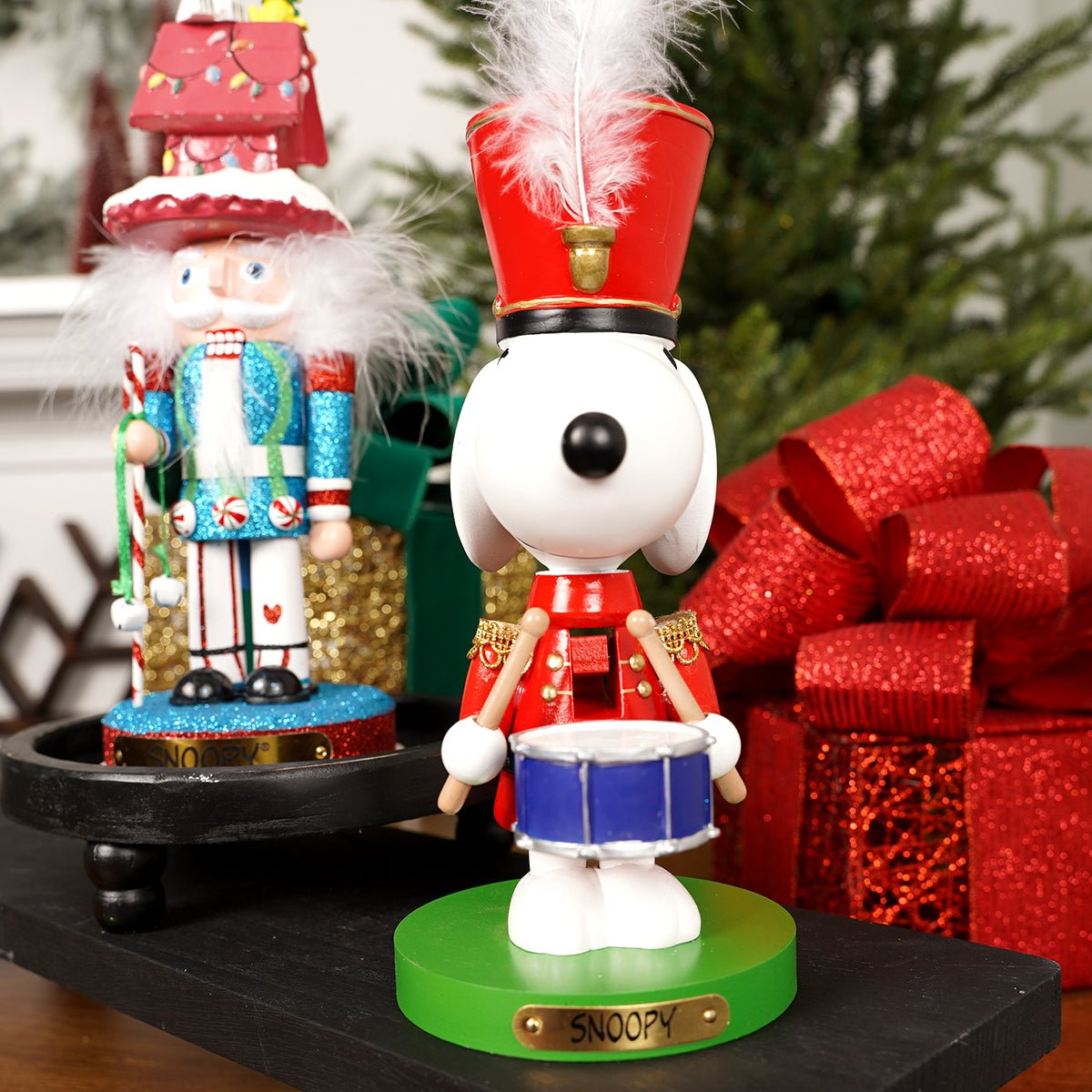 10 inches in height Peanuts Snoopy the Drummer Nutcracker - Christmas Place