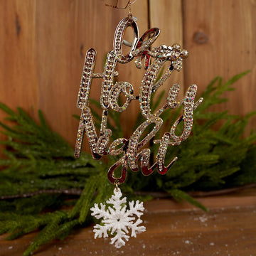 Oh Holy Night Gold Ornament - Christmas Place