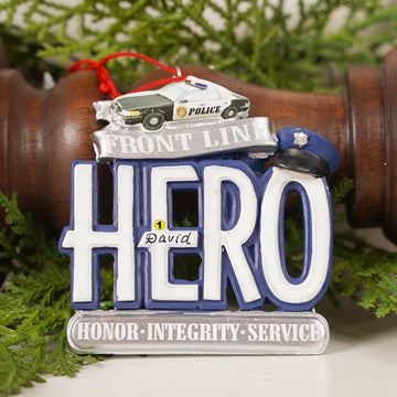 FRONT LINE HERO ORN