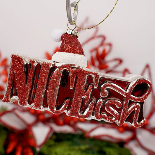 Niceish santa Hat Ornament - Christmas Place
