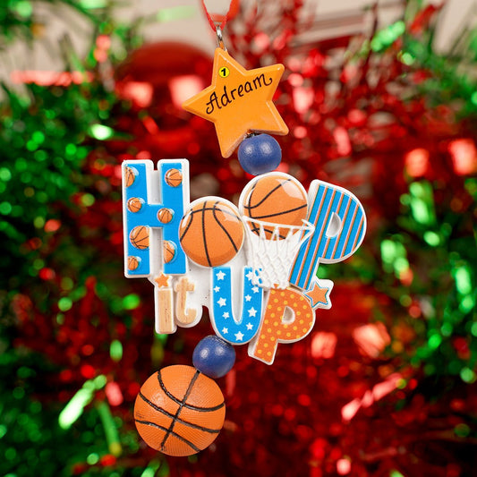 Basketball Dangle Ornament - Christmas Place