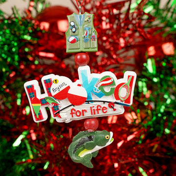 Hooked For Life Dangle Ornament