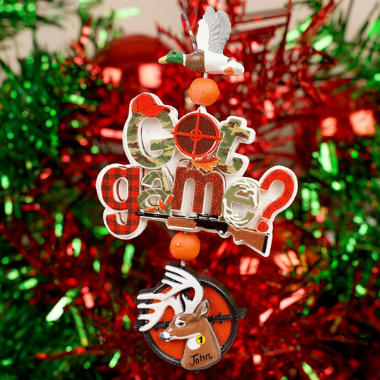 Got Game Hunting Dangle Ornament - Christmas Place