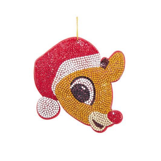 Bedazzled Rudolph Ornament