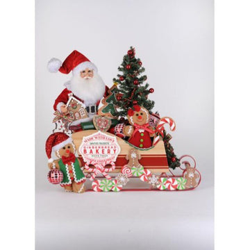 2025 Lighted Gingerbread Bakery Sleigh - Christmas Place