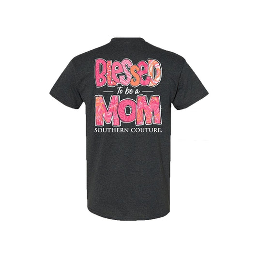 Classic Blessed To Be A Mom Dark Heather 2X