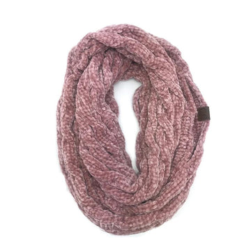 Rose Velour Scarf