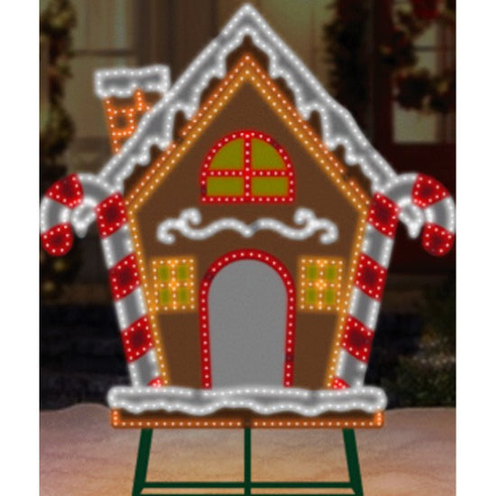 3FT 559LT LED GINGERBREAD HOUSE - Christmas Place