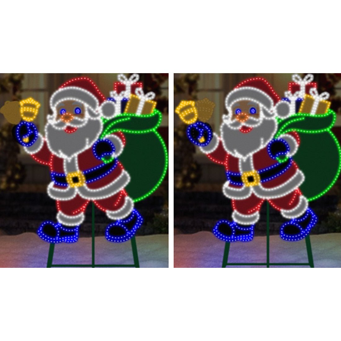 3FT 635LT LED SANTA RINGING BELL - Christmas Place