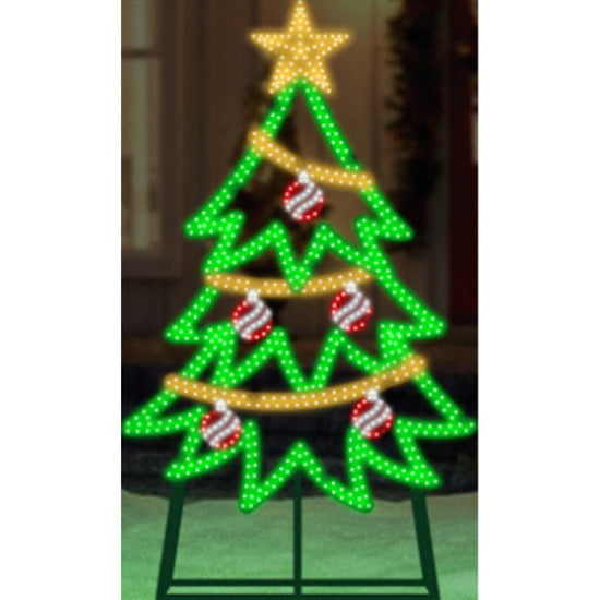 25.2IN 575LT MULTI LED TREE - Christmas Place