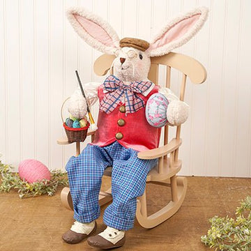 Artist Bunny with Chair - Christmas Place