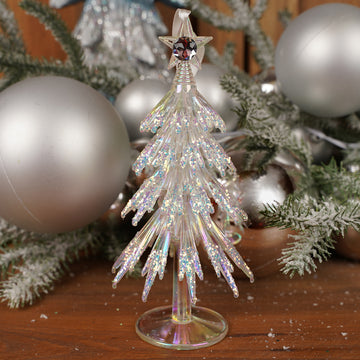 6.5Inch White Diamond Tree Ornament