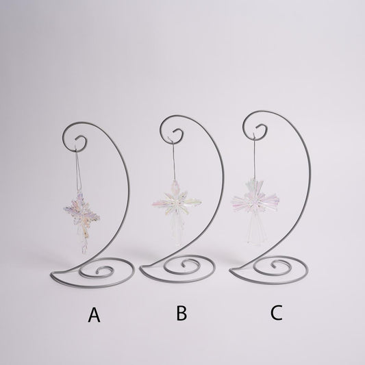 Iridescent Cross Ornament