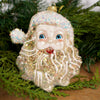 Glass Santa Head Christmas Ornament - Christmas Place