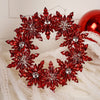 Red Clear Wreath Ornament - Christmas Place