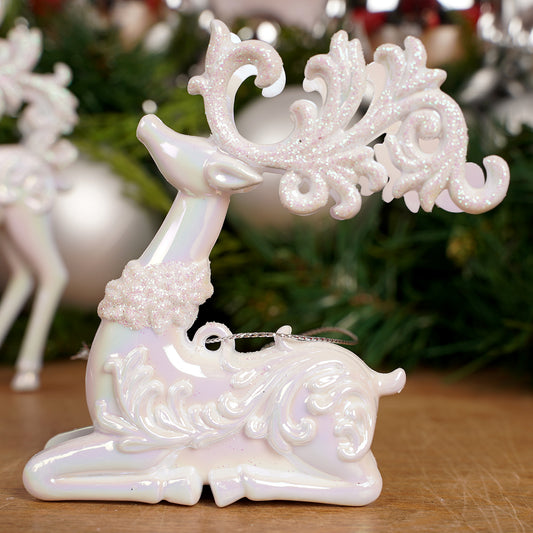 White Deer Ornament