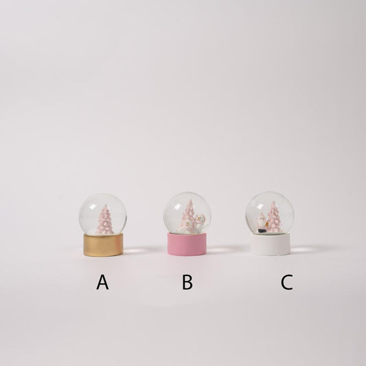 Pastel Christmas Water Globe