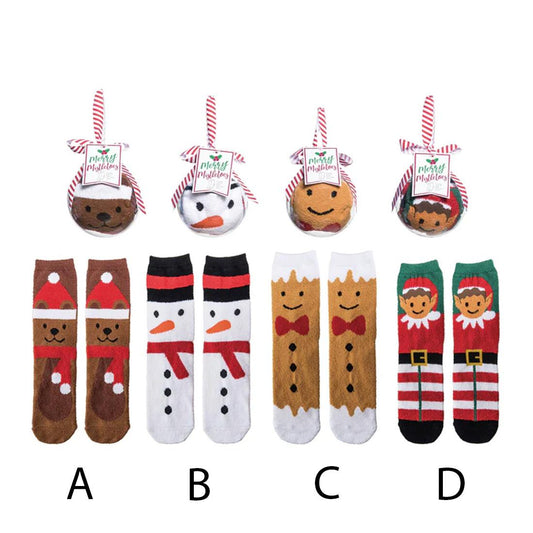 Christmas Character Socks In Ornament