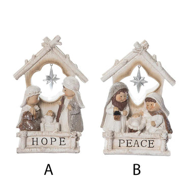 7in Lighted Nativity
